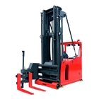 Seated type 1.5t electric 3-way pallet stacker with lithium battery optional for Narrow Aisle and Cold Storage Use