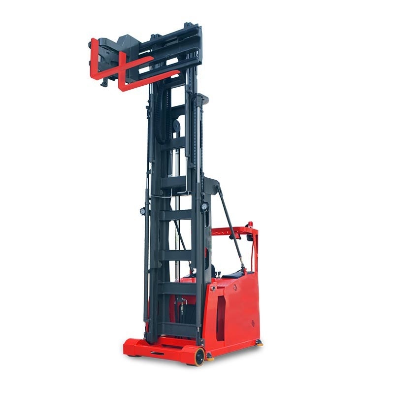 1T 1.5T Electric 3 Way Pallet Stacker For Narrow Aisle